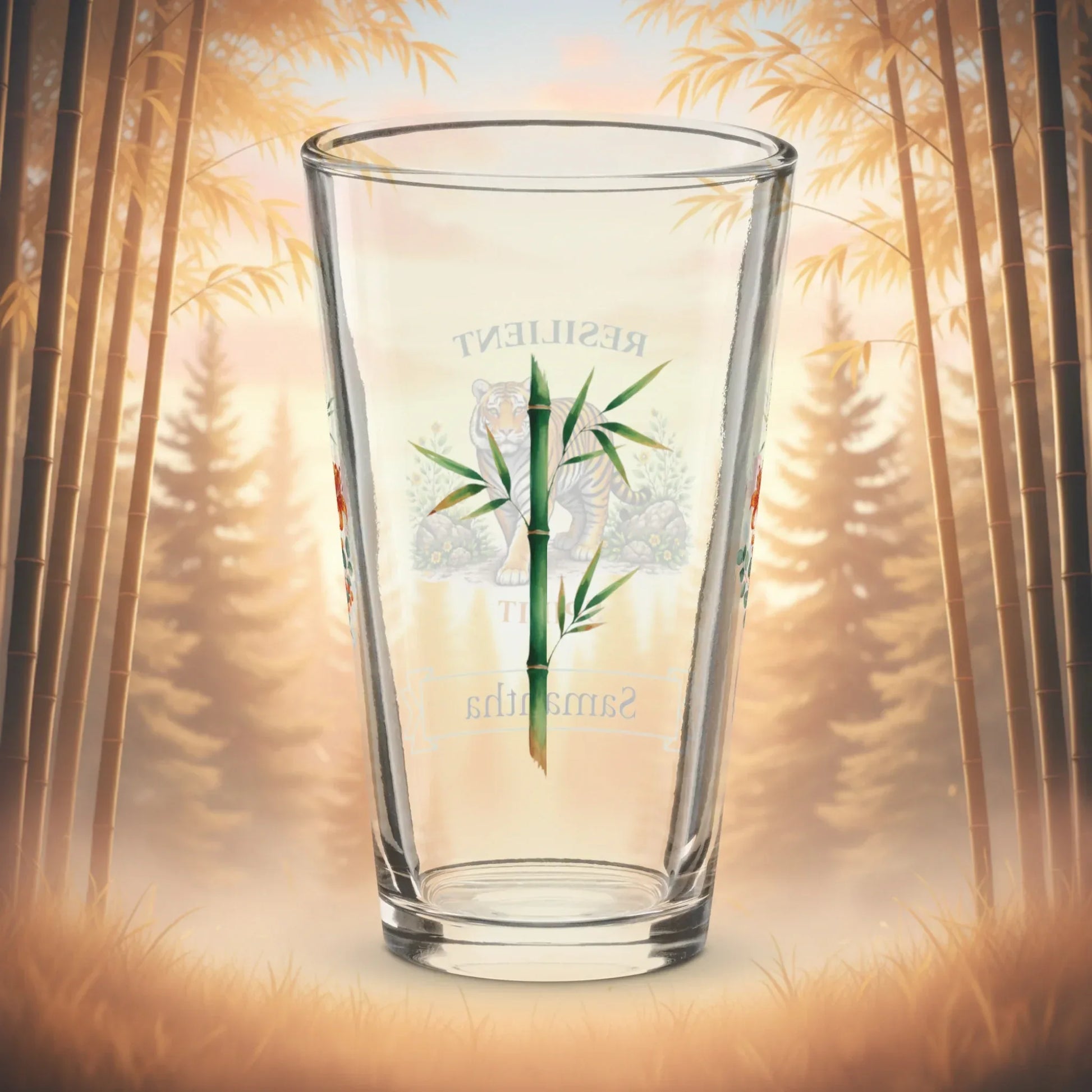 Shop our premium resilient spirit tiger pint glass from MySisterIsASurvivor.