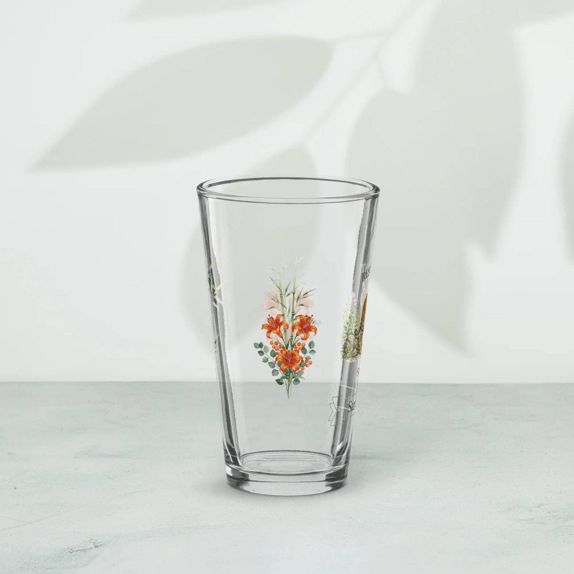 Shop our premium resilient spirit tiger pint glass from MySisterIsASurvivor.