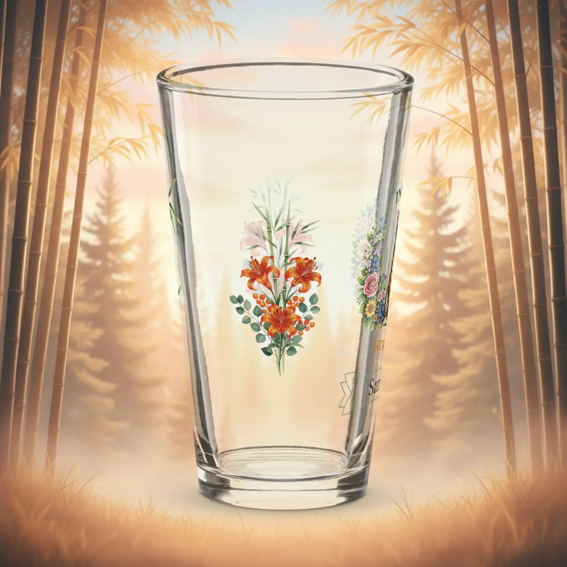 Shop our premium inner strength tiger pint glass from MySisterIsASurvivor.