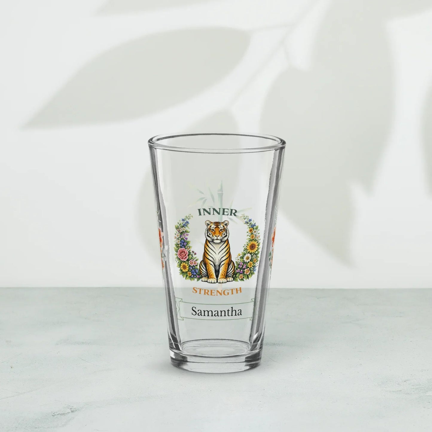 Shop our premium inner strength tiger pint glass from MySisterIsASurvivor.