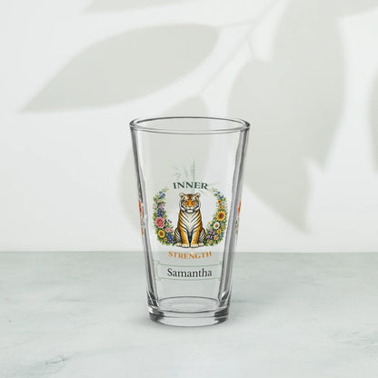 Shop our premium inner strength tiger pint glass from MySisterIsASurvivor.