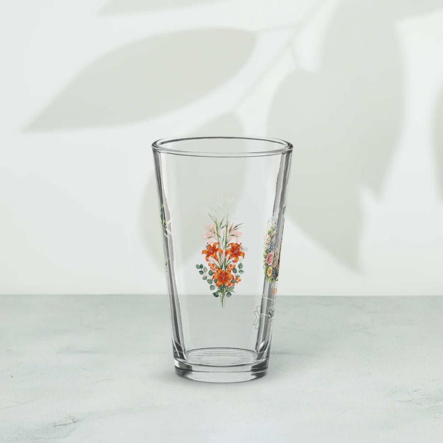 Shop our premium inner strength tiger pint glass from MySisterIsASurvivor.