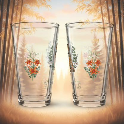Shop our premium stripes of hope tiger pint glass from MySisterIsASurvivor.