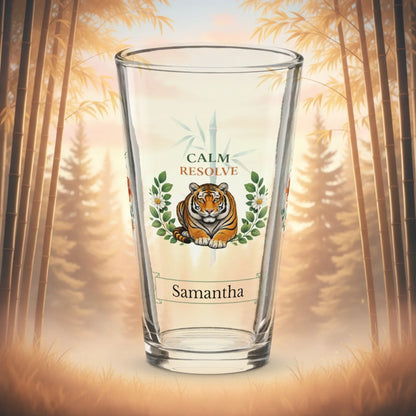 Shop our premium calm resolve tiger pint glass from MySisterIsASurvivor.