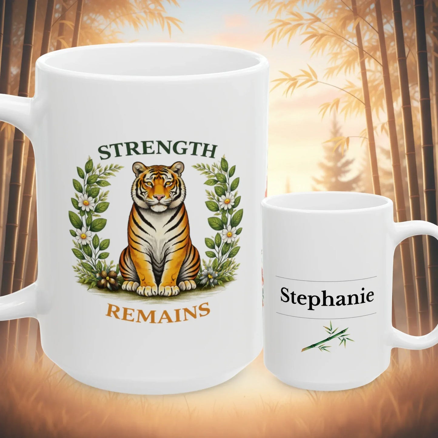 Shop our premium strength remains tiger mug from MySisterIsASurvivor.