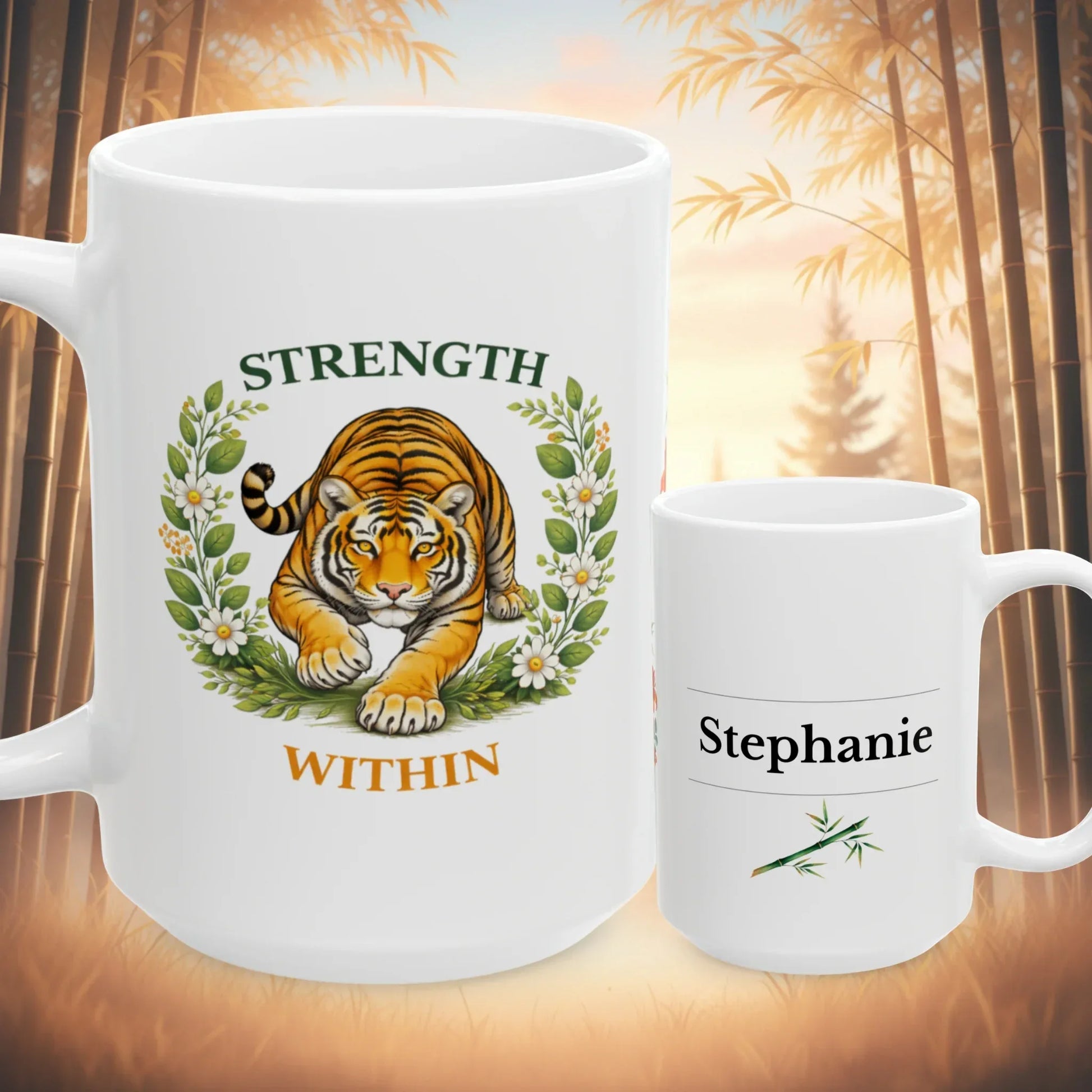 Shop our premium strength within tiger mug from MySisterIsASurvivor.