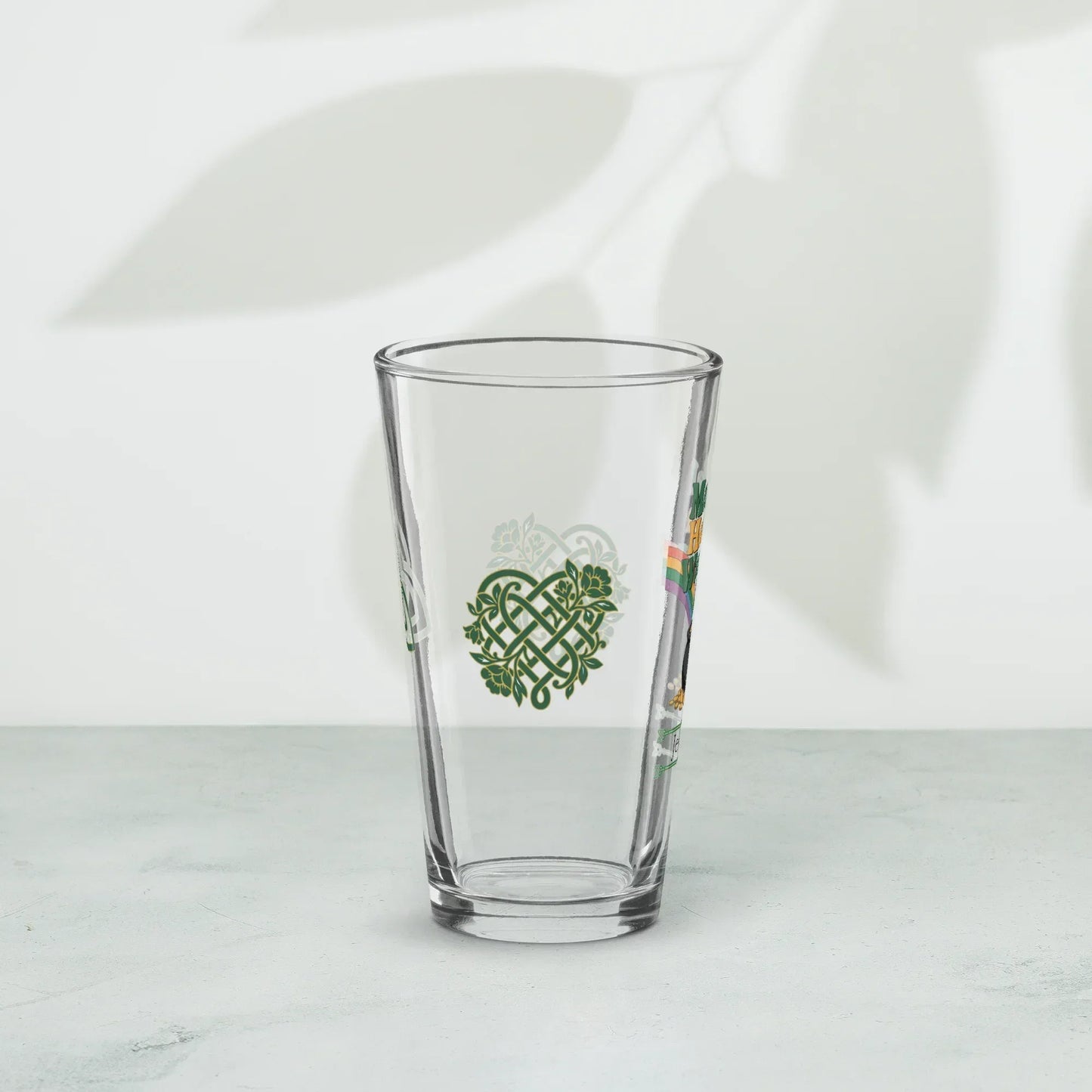 Shop our premium mental health warrior st patrick pint glass from MySisterIsASurvivor.