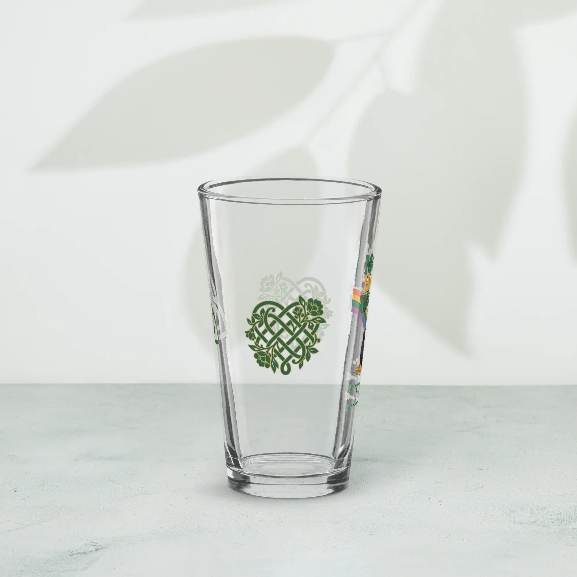Shop our premium mental health warrior st patrick pint glass from MySisterIsASurvivor.
