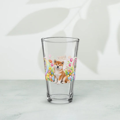 Shop our premium akita red easter puppy pint glass from MySisterIsASurvivor.