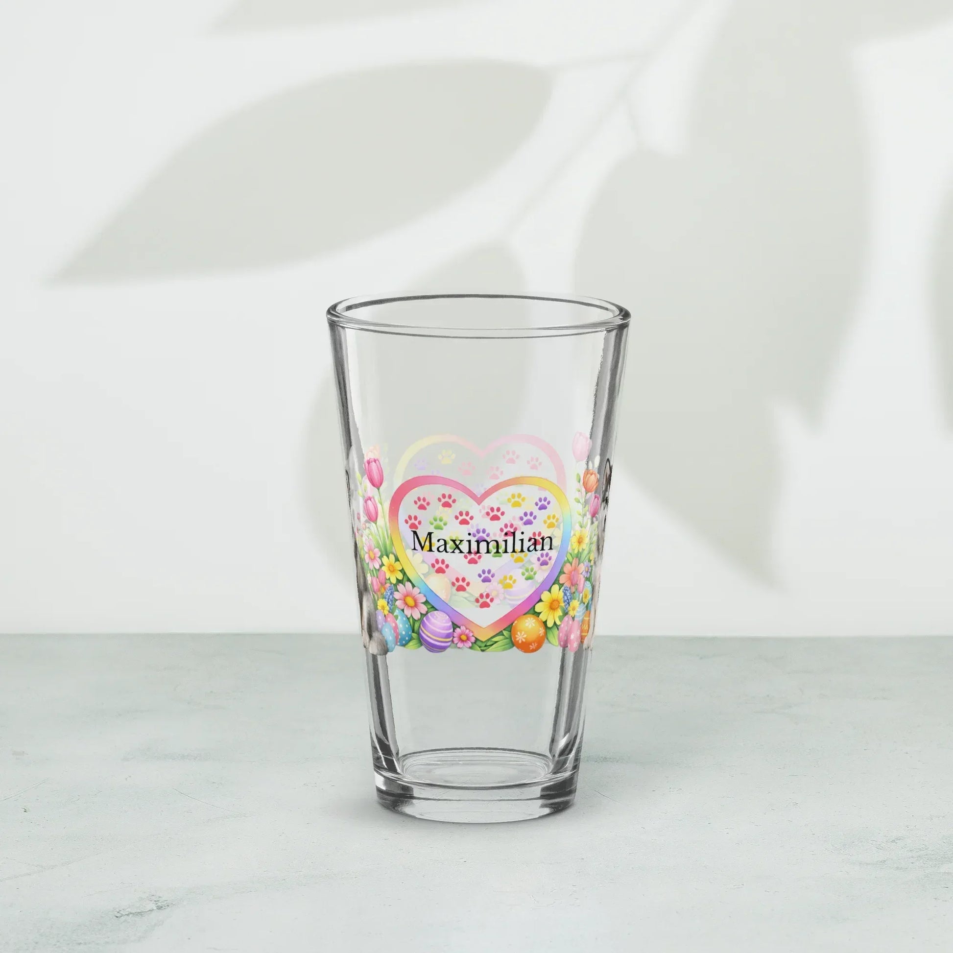 Shop our premium alaskan malamute gray white easter puppy pint glass from MySisterIsASurvivor.