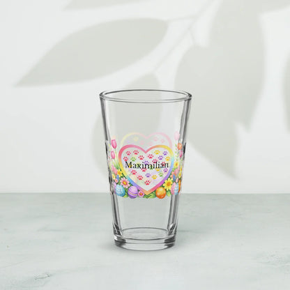 Shop our premium border collie blue merle easter puppy pint glass from MySisterIsASurvivor.