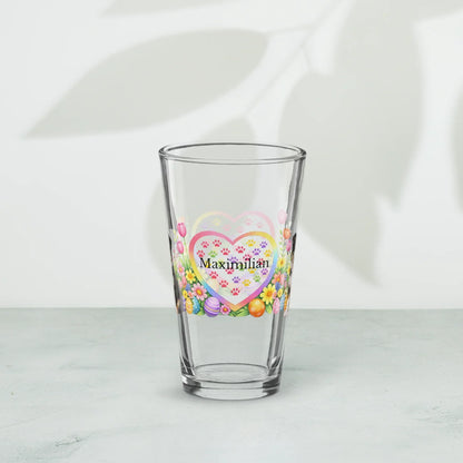 Shop our premium border collie black tricolor easter puppy pint glass from MySisterIsASurvivor.