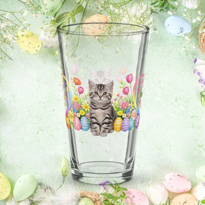 Shop our premium american shorthair easter kitten pint glass 1 from MySisterIsASurvivor.