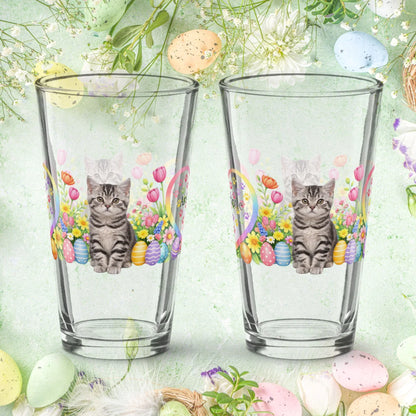 Shop our premium american shorthair easter kitten pint glass 1 from MySisterIsASurvivor.