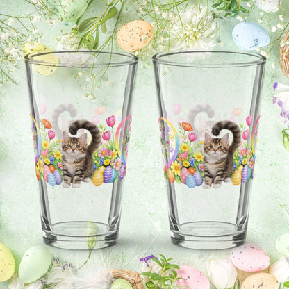 Shop our premium american ringtail easter kitten pint glass from MySisterIsASurvivor.