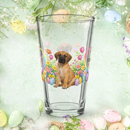Shop our premium great dane fawn easter puppy pint glass from MySisterIsASurvivor.