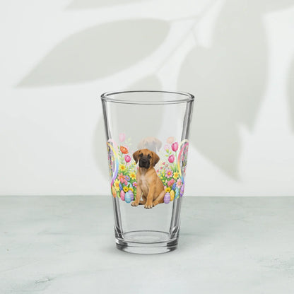 Shop our premium great dane fawn easter puppy pint glass from MySisterIsASurvivor.