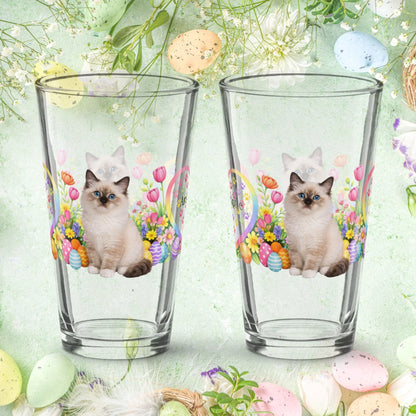 Shop our premium birman easter kitten pint glass from MySisterIsASurvivor.