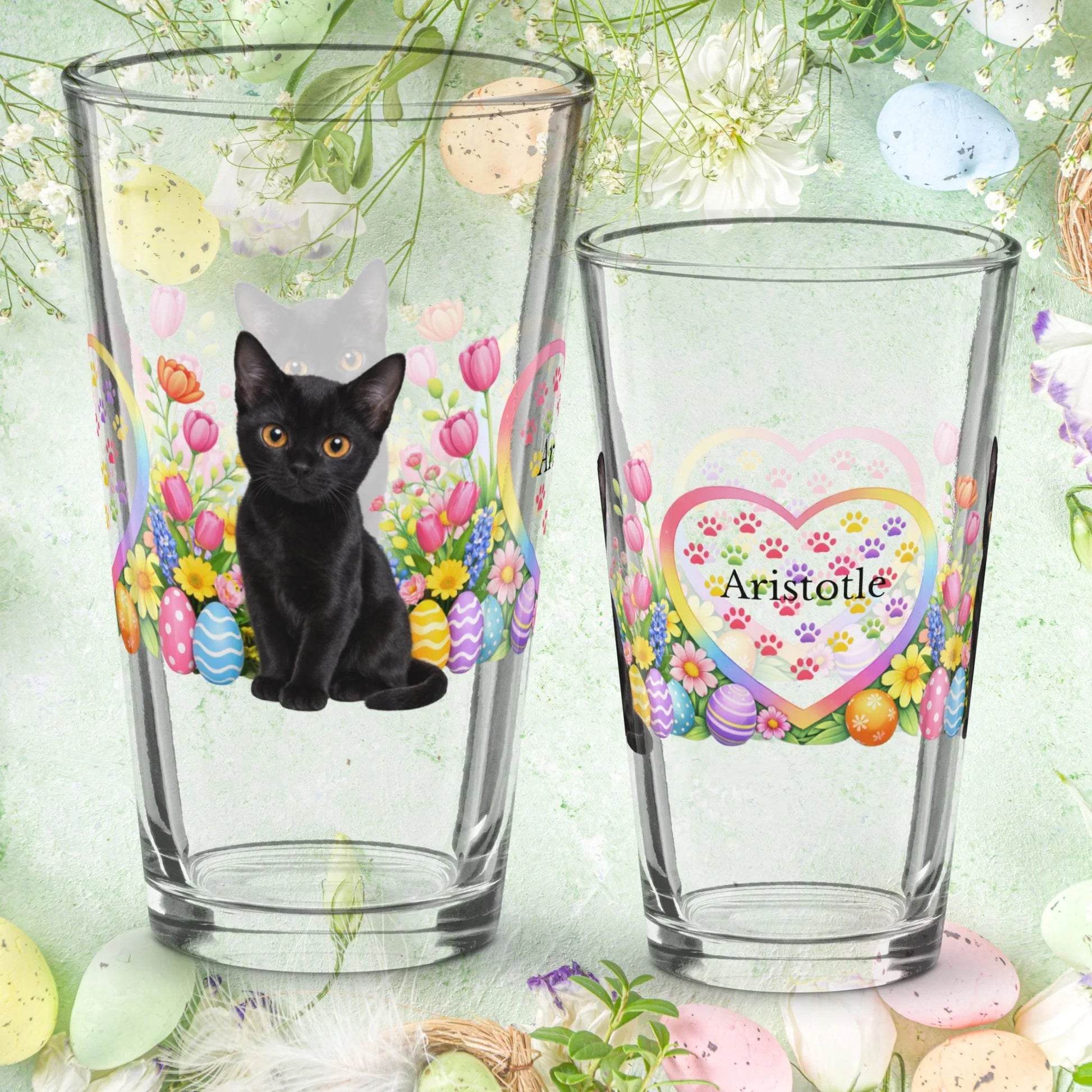 Shop our bombay easter kitten pint glass featuring the 16oz style option from MySisterIsASurvivor.