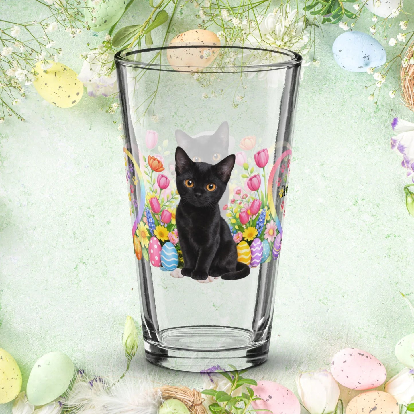 Shop our premium bombay easter kitten pint glass from MySisterIsASurvivor.