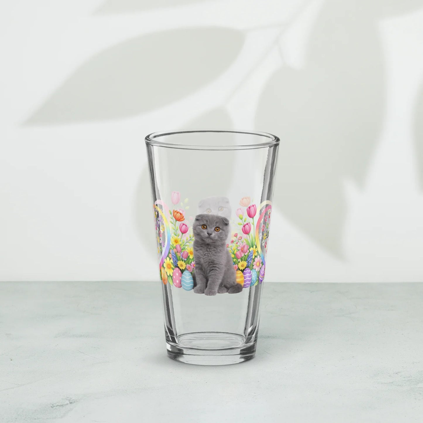Shop our premium scottish fold easter kitten pint glass from MySisterIsASurvivor.