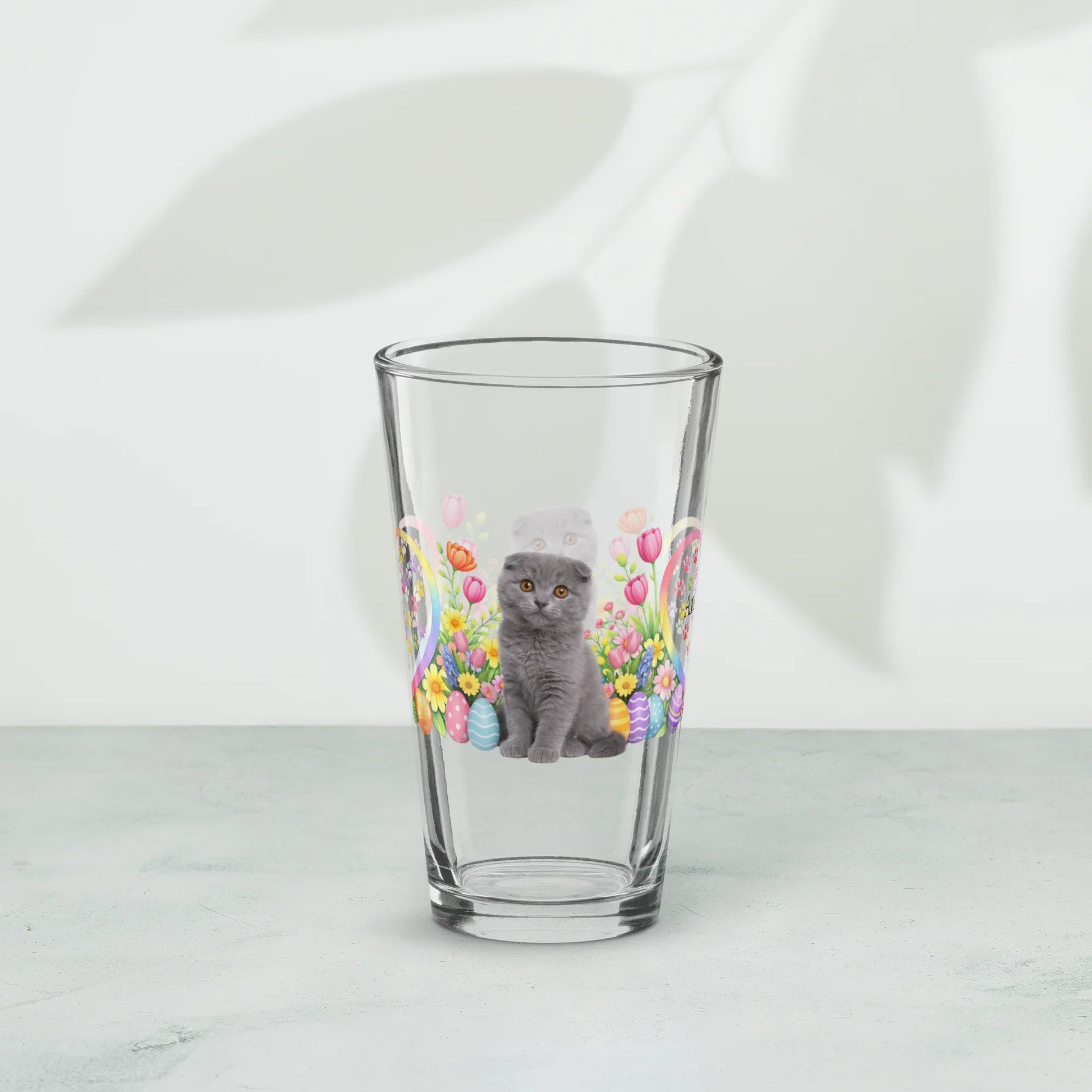 Shop our premium scottish fold easter kitten pint glass from MySisterIsASurvivor.