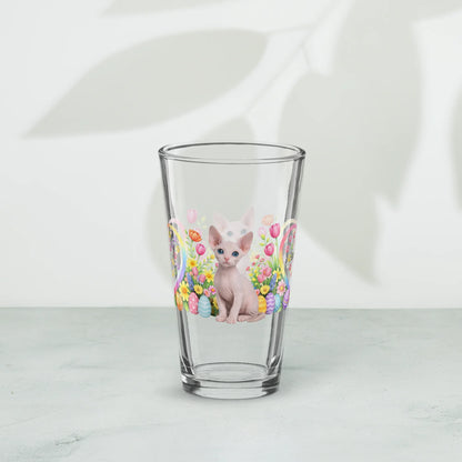 Shop our premium sphynx easter kitten pint glass from MySisterIsASurvivor.