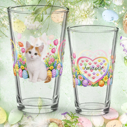 Shop our turkish van easter kitten pint glass featuring the 16oz style option from MySisterIsASurvivor.