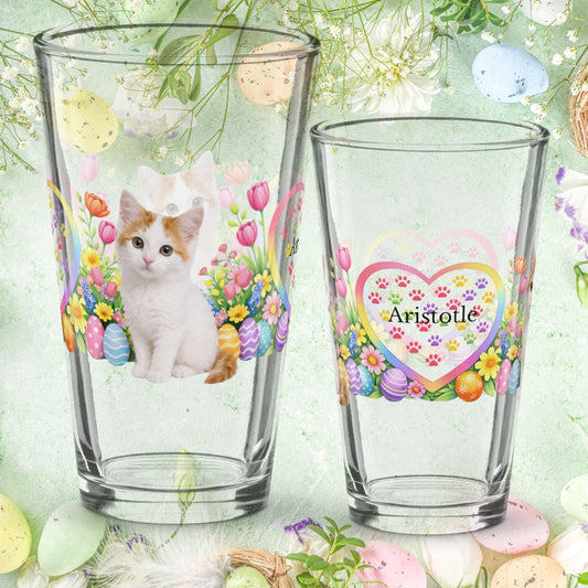 Shop our turkish van easter kitten pint glass featuring the 16oz style option from MySisterIsASurvivor.