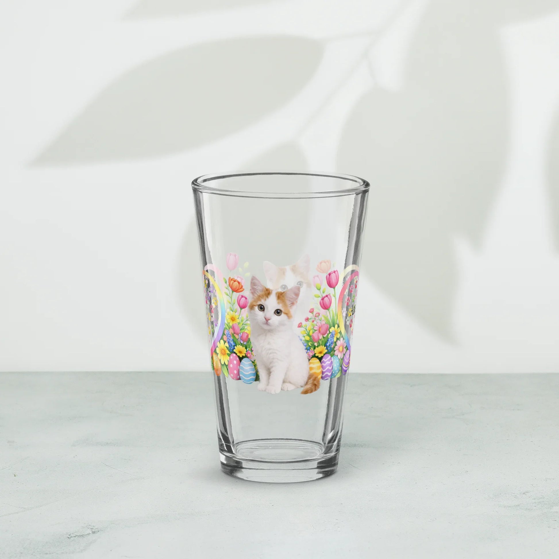 Shop our premium turkish van easter kitten pint glass from MySisterIsASurvivor.