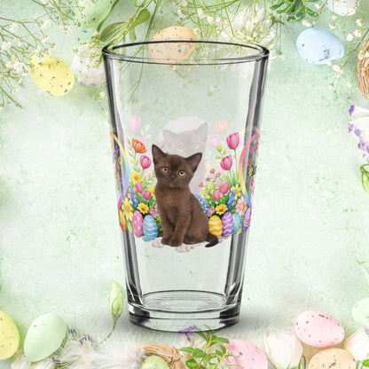 Shop our premium burmese easter kitten pint glass from MySisterIsASurvivor.