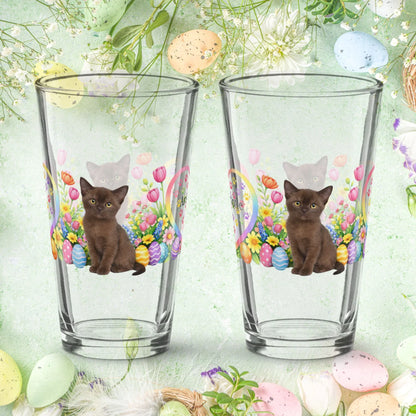 Shop our premium burmese easter kitten pint glass from MySisterIsASurvivor.