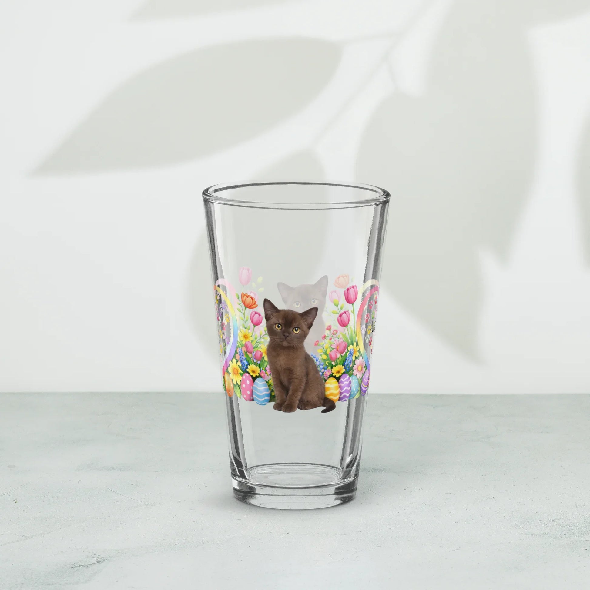 Shop our premium burmese easter kitten pint glass from MySisterIsASurvivor.