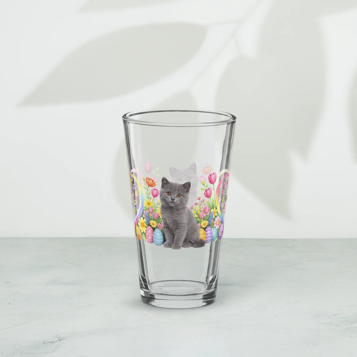 Shop our premium chartreux easter kitten pint glass from MySisterIsASurvivor.