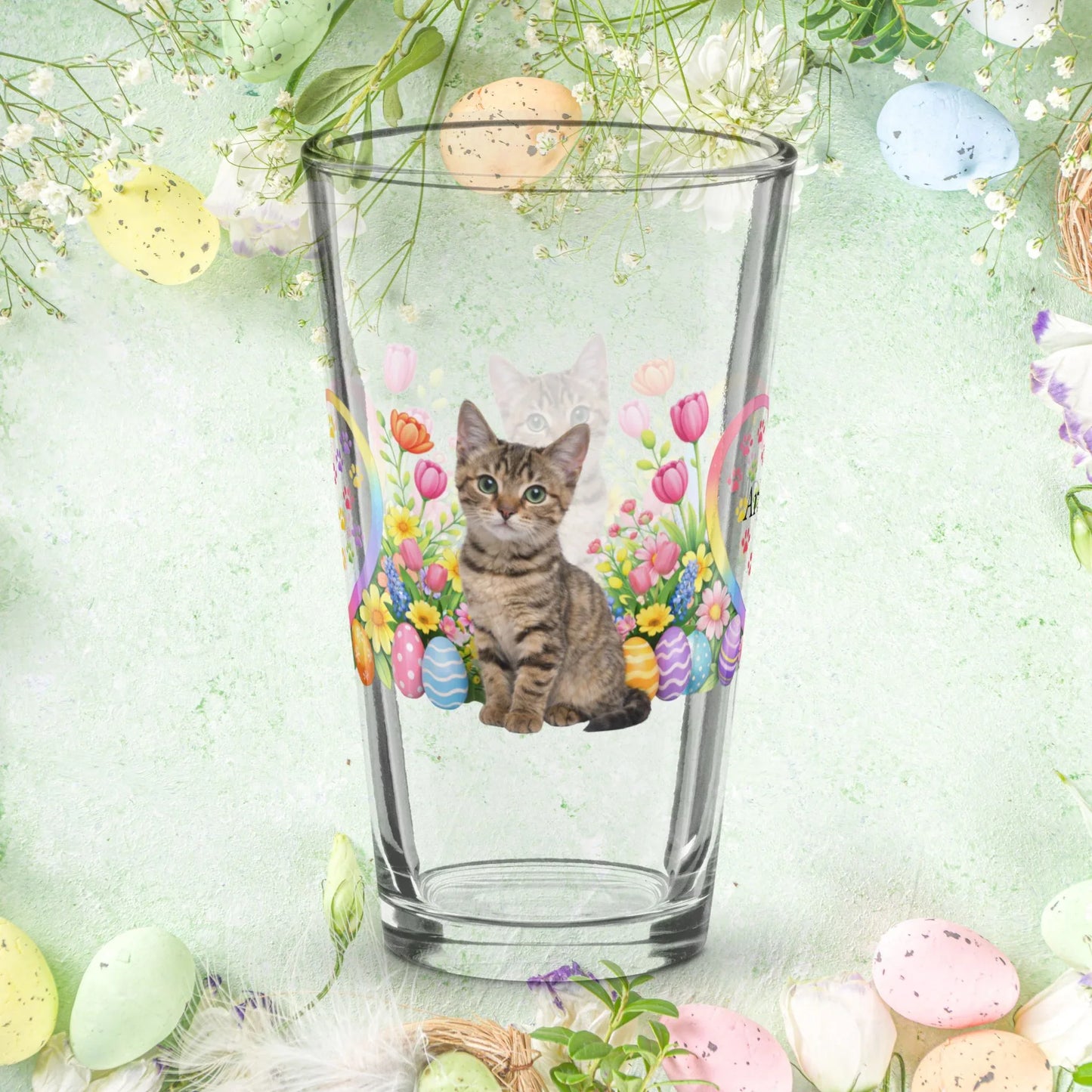 Shop our premium dragon li easter kitten pint glass from MySisterIsASurvivor.