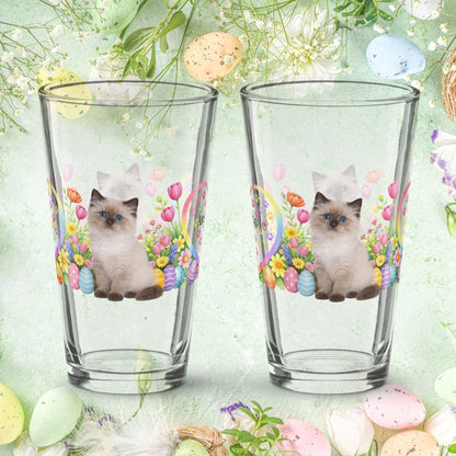Shop our premium himalayan easter kitten pint glass from MySisterIsASurvivor.
