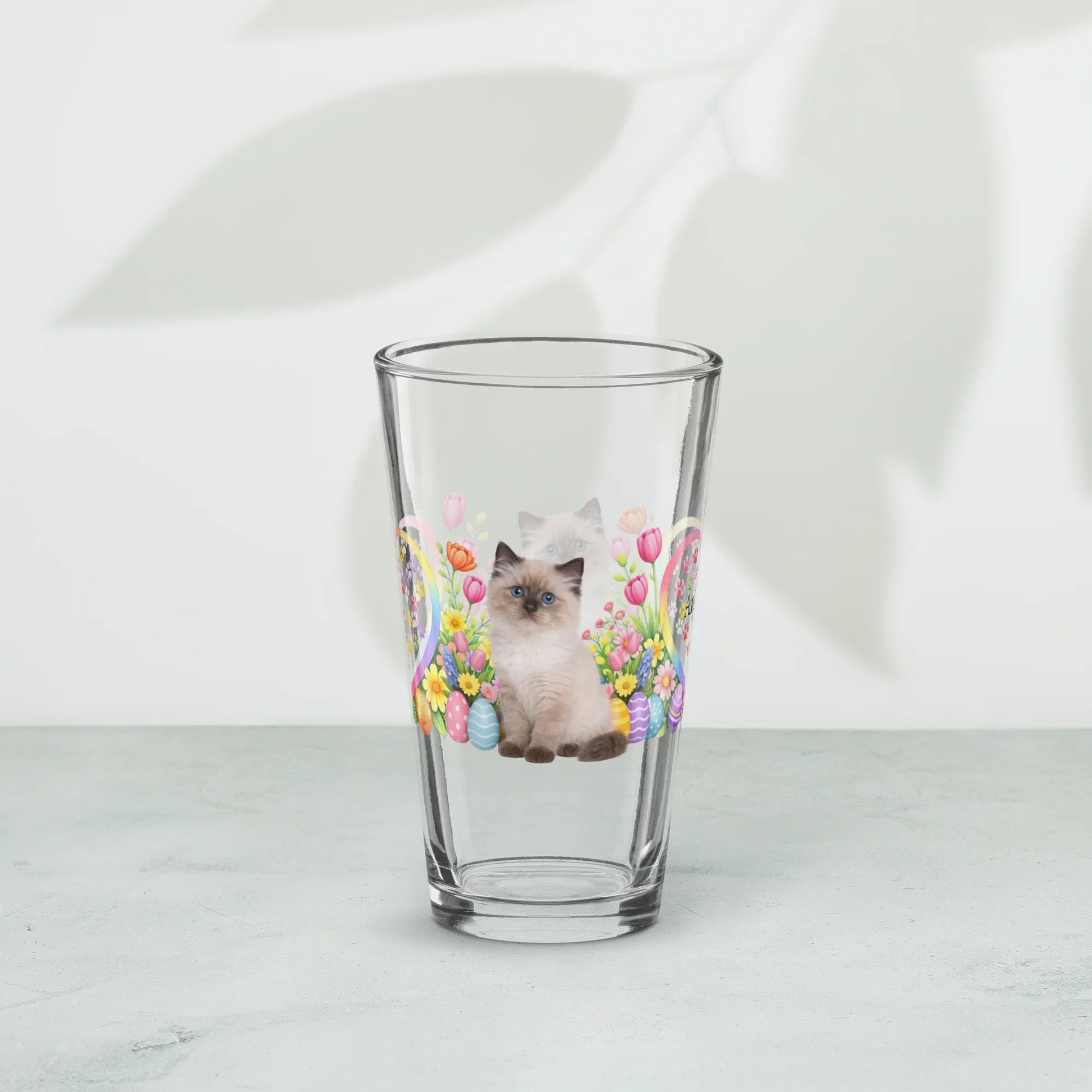 Shop our premium himalayan easter kitten pint glass from MySisterIsASurvivor.