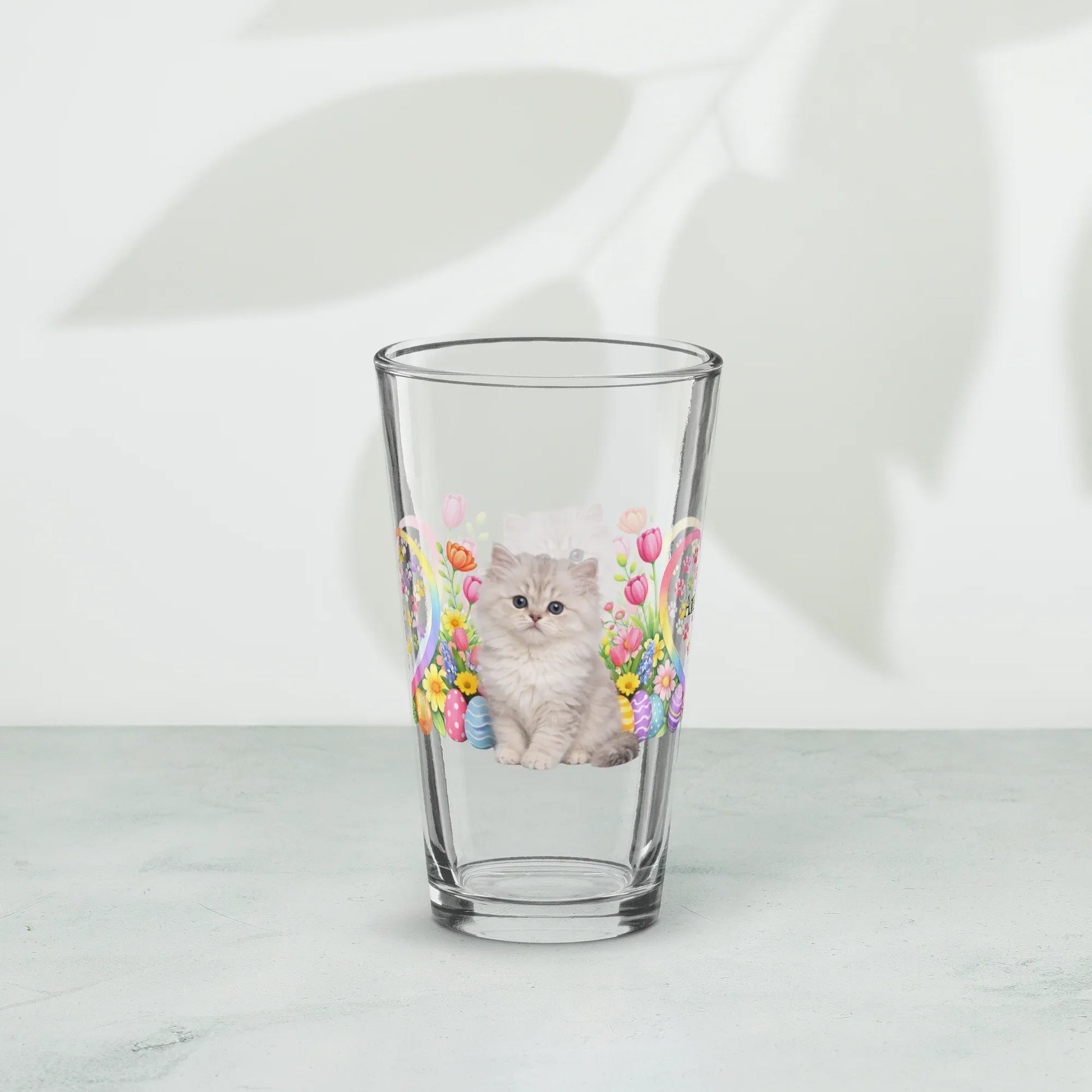 Shop our premium persian easter kitten pint glass from MySisterIsASurvivor.