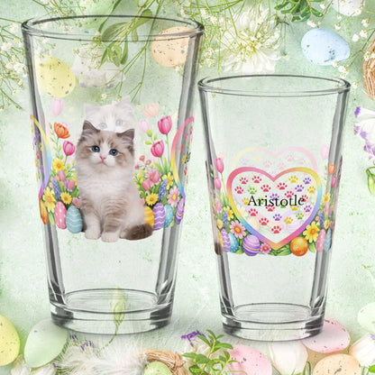 Shop our ragamuffin easter kitten pint glass featuring the 16oz style option from MySisterIsASurvivor.