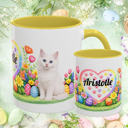 Shop our turkish angora kitten easter mug featuring the 11oz style option from MySisterIsASurvivor.
