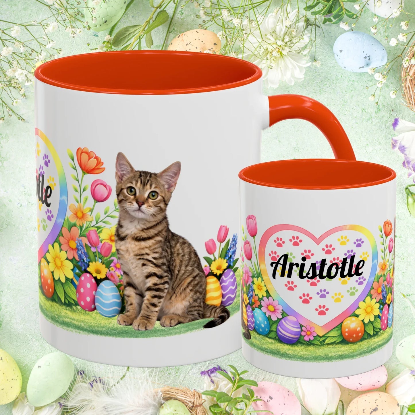 Shop our arabian mau kitten easter mug featuring the 11oz style option from MySisterIsASurvivor.