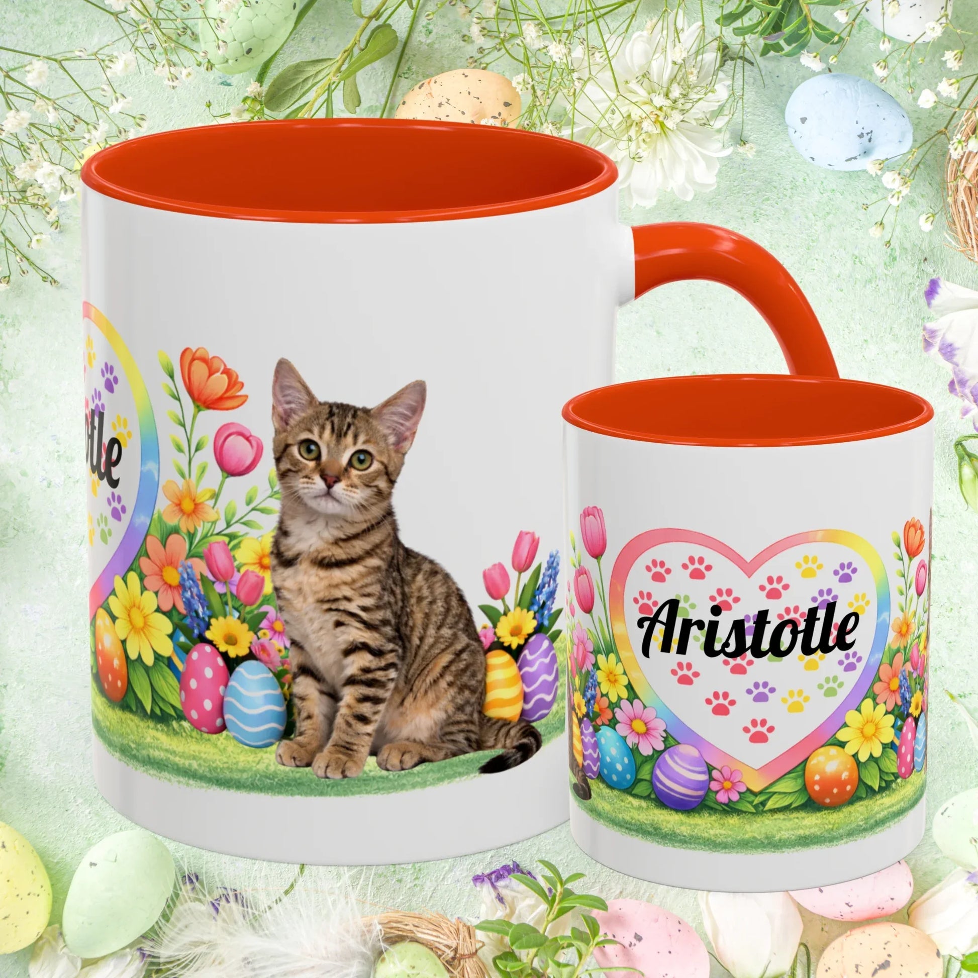Shop our arabian mau kitten easter mug featuring the 11oz style option from MySisterIsASurvivor.