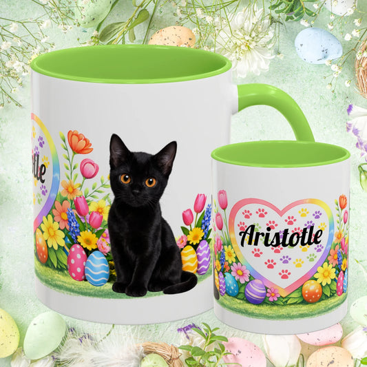 Shop our bombay kitten easter mug featuring the 11oz style option from MySisterIsASurvivor.