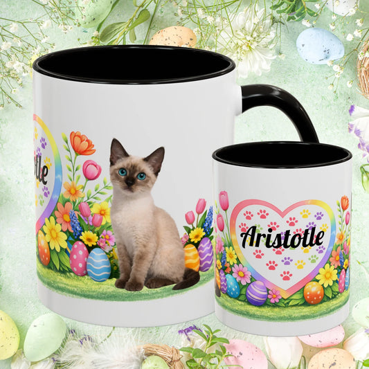 Shop our tonkinese kitten easter mug featuring the 11oz style option from MySisterIsASurvivor.