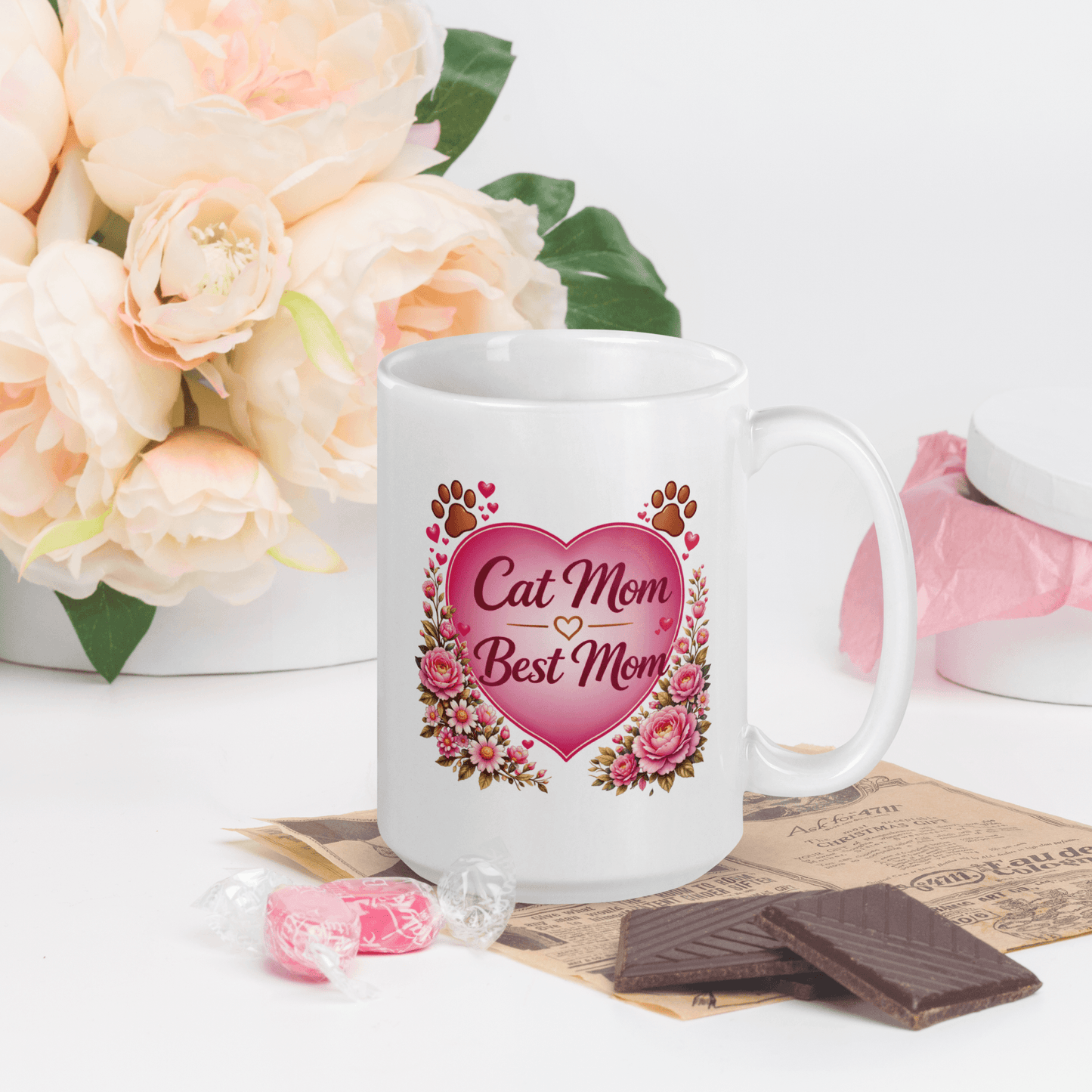 Shop our premium cat mom best mom fur mom mug from MySisterIsASurvivor.