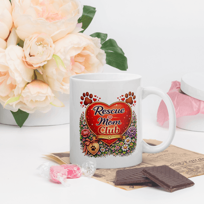 Shop our premium rescue mom club fur mom mug from MySisterIsASurvivor.