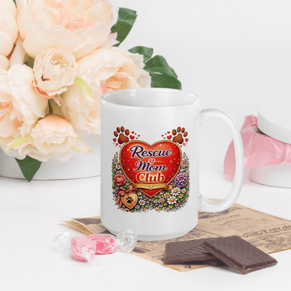 Shop our premium rescue mom club fur mom mug from MySisterIsASurvivor.