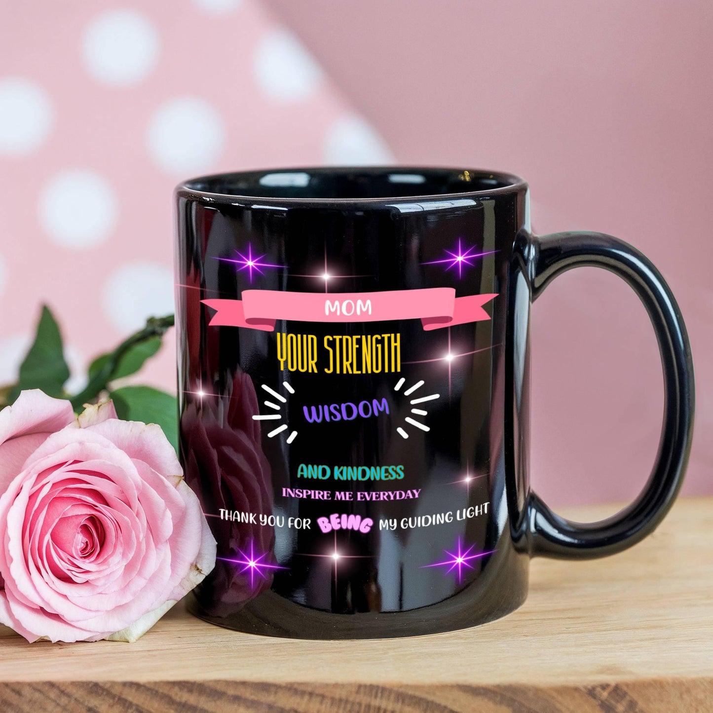 Shop our premium mom your strength wisdom and kindness mom mug from MySisterIsASurvivor.