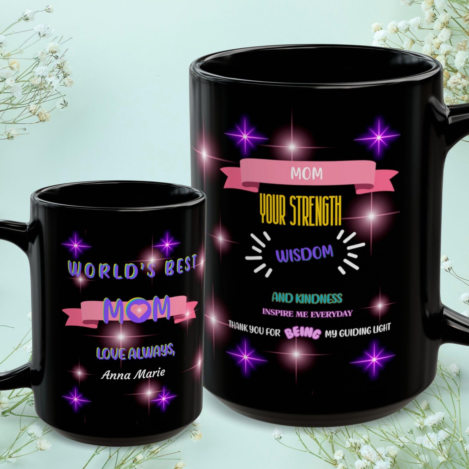 Shop our premium mom your strength wisdom and kindness mom mug from MySisterIsASurvivor.