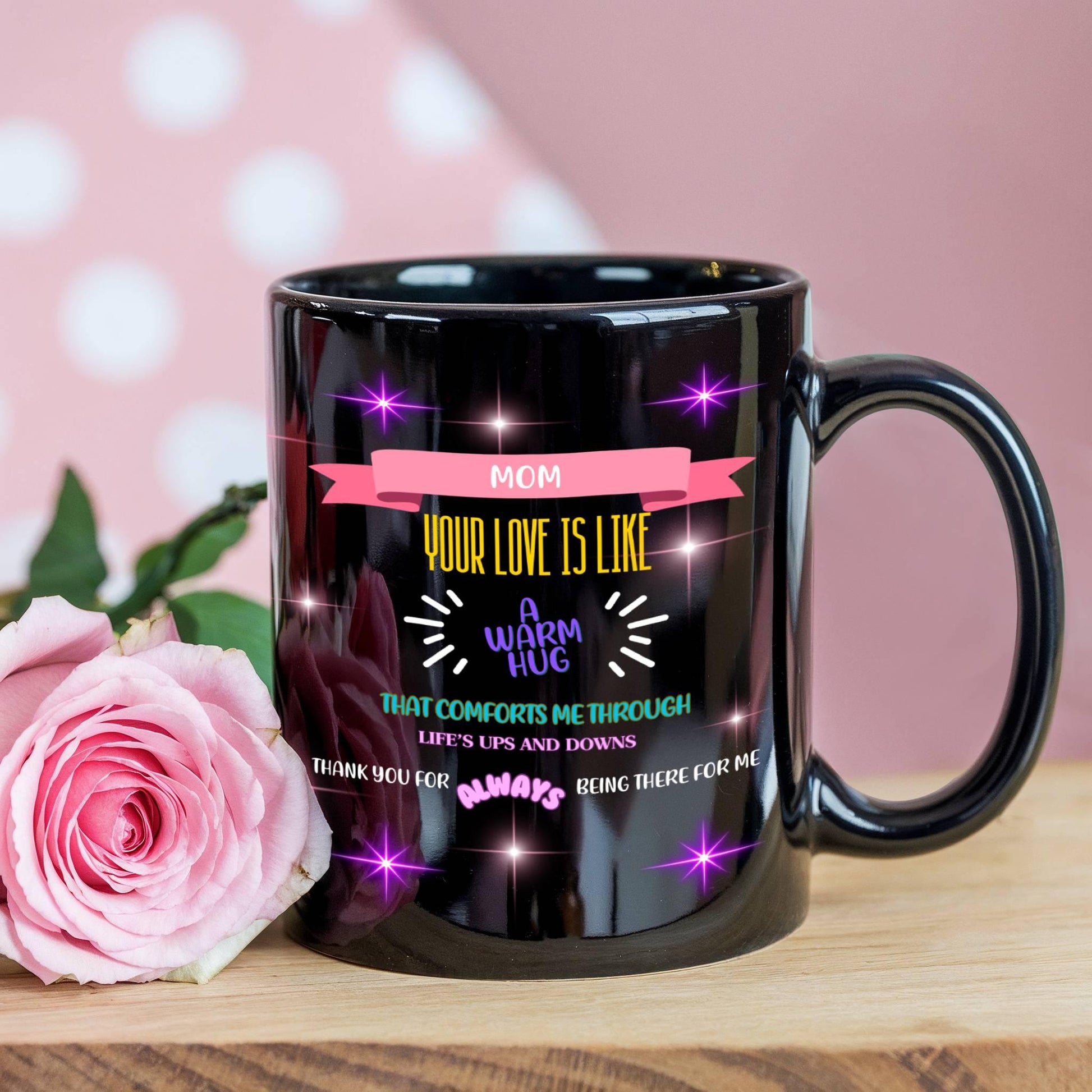 Shop our premium mom your love is like a warm hug mom mug from MySisterIsASurvivor.